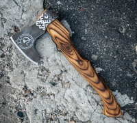 Топор из стали 9ХС с художественным травлением купить на сайте koval-knife.shop